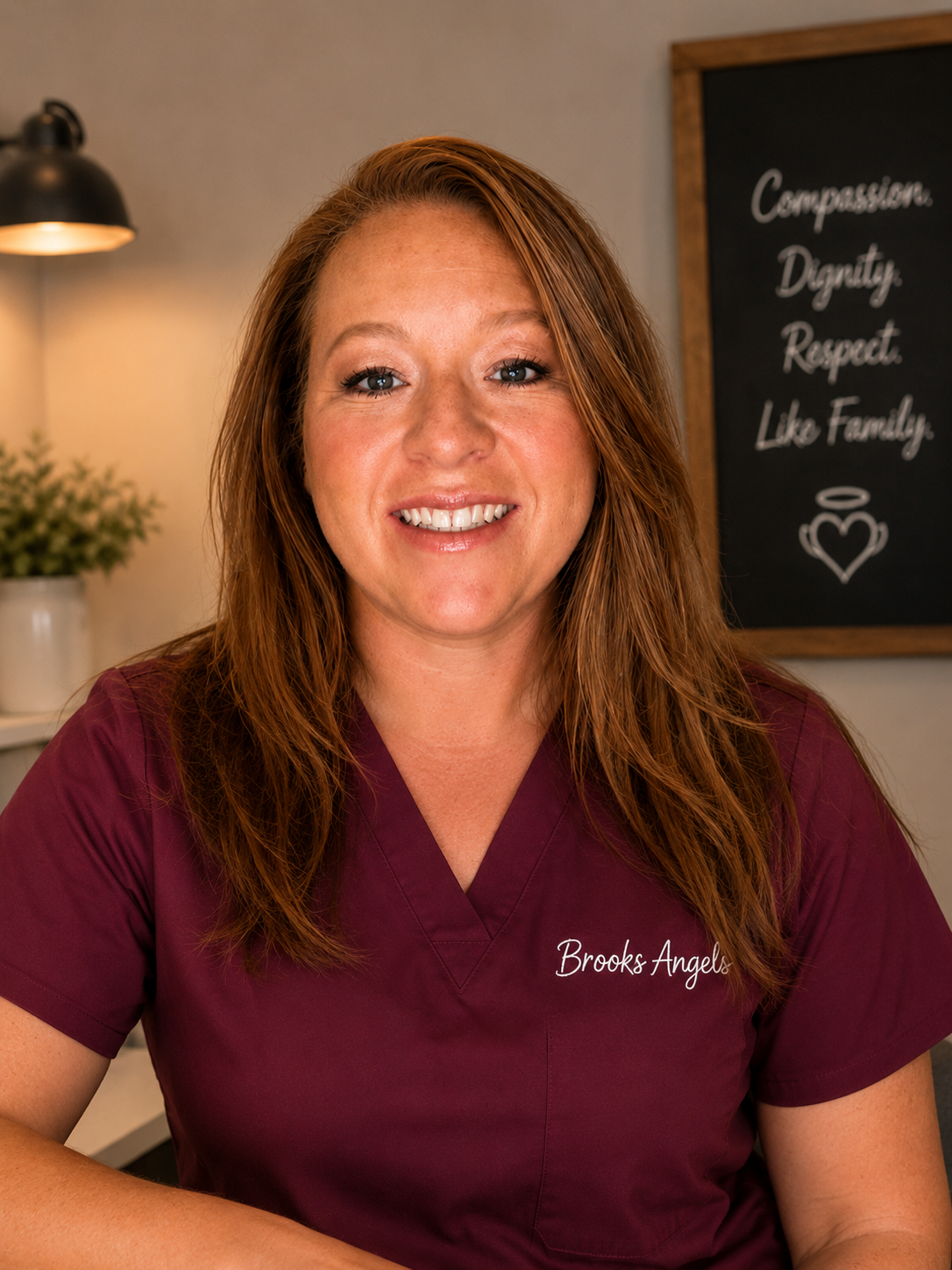 Caregiver helping with daily support at home